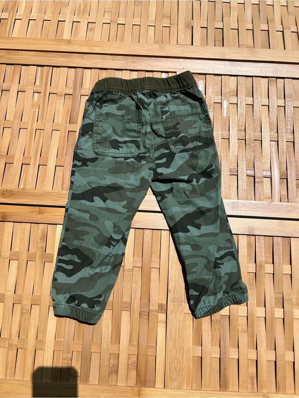 🔥3/$8- GAP Boys Green Camo Jogger Pants